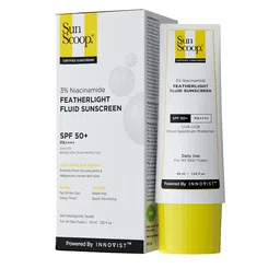 SunScoop 3% Niacinamide Feather Light Fluid Sunscreen With SPF 50+ PA++++- 45 ml-41