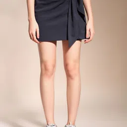 Zastraa Mini Skort With Bow-image-1