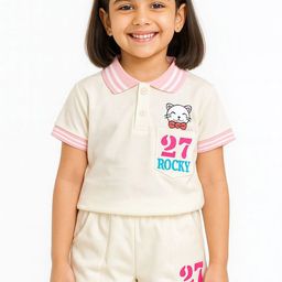 POP STREET KIDS Girls Printed T-shirt With Shorts-image-81