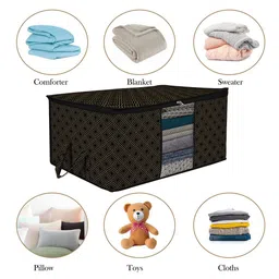 Kuber Industries Black 2 Pieces Regular Multi-Utility Organisers image 4