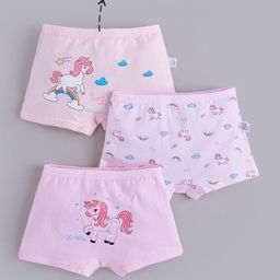 Hopscotch Girls Pack Of 3 Unicorn Printed Briefs-picture-36