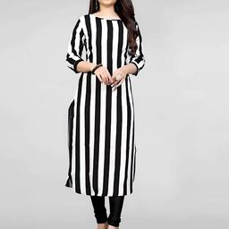 Dream Beauty Fashion Striped Round Neck Straight Kurta-picture-30