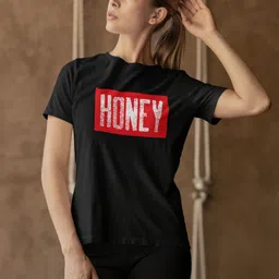 Moda Rapido Women Typography Printed Extended Sleeves Bio Finish Applique T-shirt-image-97