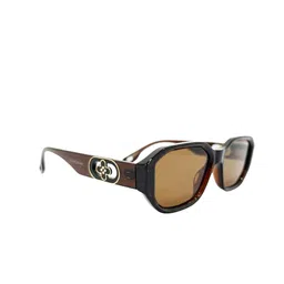 ZAADRAN Unisex Rectangle Sunglasses with Polarised and UV Protected Lens image 5