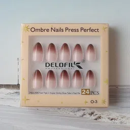 RANORE 24- Pcs Ombre Effect Reusable Press On Nails-picture-31