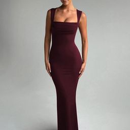StyleCast x Revolte Women Choker Neck Bodycon Maxi Dress-picture-27