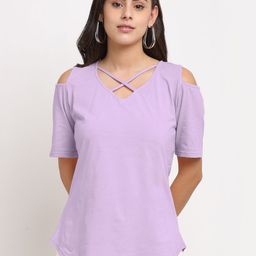 BRINNS Cold-Shoulder Cotton Top-image-26