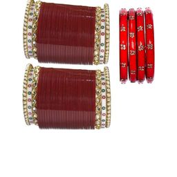 trylo fashion Set Of 2 Stone Studded Bangles-image-10