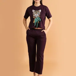 Belfry Printed T-Shirt & Trousers Co-Ords Set-image-95