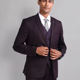 AD By Arvind Slim-Fit Single-Breasted Three-Piece Suit-image-102