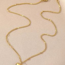 FAB COUTURE Gold-Plated Stainless Steel Heart Shaped Pendant with Chain-picture-13