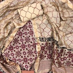 PALASH Printed Pure Silk Unstitched Dress Material-image-85