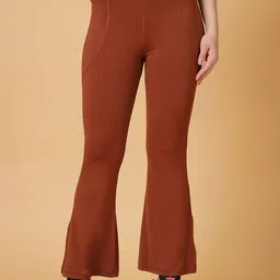 CUKOO High-Rise Slim-Fit Rapid-Dry Flare Tights-picture-28
