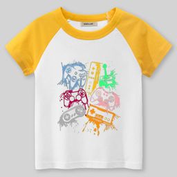 INCLUD Boys Graphic Printed Round Neck Raglan Sleeves Regular Fit Casual T-Shirt-image-72