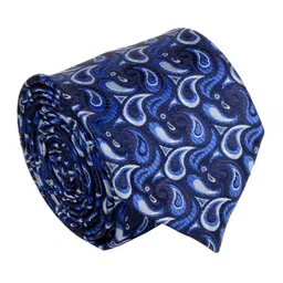 Cazzano Men Woven Design Broad Open Tip Tie-image-36