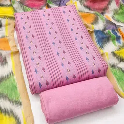 LeeliPeeri Designer Geometric Woven Design Unstitched Dress Material-image-59