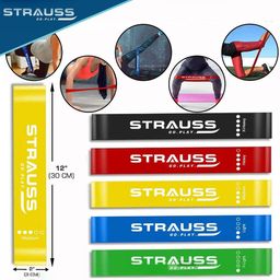 STRAUSS Set Of 5 Resistance Loop Bands image 3