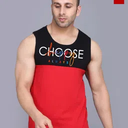 SLOWLORIS Men Pack Of 2 Printed Combed Cotton Gym Vests-picture-17