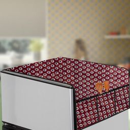 The Furnishing Tree Red Printed Refrigerator Cover-picture-29