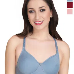 Liigne Pack of 3 Full Coverage Lightly Padded Bra-image-52