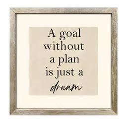 ADMIRE HOME Modern Wooden Quote Printed Wall Art-45