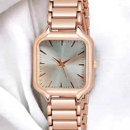 SWADESI STUFF Women Dial & Bracelet Style Straps Analogue Watch SDS 156 ROSEGOLD-55