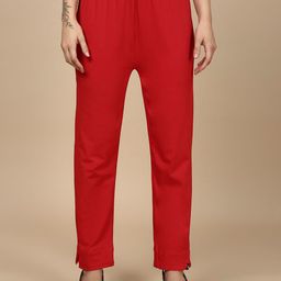 indian flower Women Original Easy Wash Trousers-image-49
