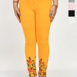 BAESD Printed Pack Of 3 Mid-Rise Ankle-Length Leggings-image-74