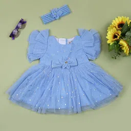 V-Mart Embellished Flutter Sleeve Fit & Flare Midi Dress-image-44