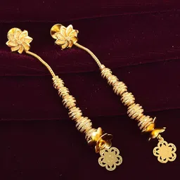 MEMOIR Gold-Plated Contemporary Drop Earrings-image-68