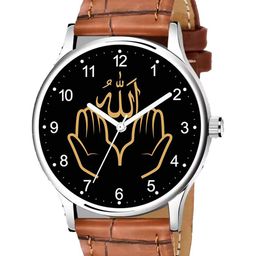 Gopal Shopcart Unisex Printed Round Tang Regular Analogue Watch-1018SLV Islamic-image-46