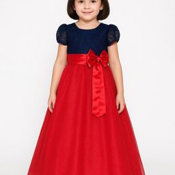 BAESD Embellished Puff Sleeve A-Line Maxi Dress-image-72