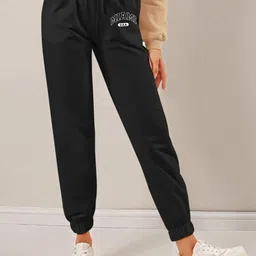 SAAHASAM Women Printed Relaxed Loose Fit Joggers Trousers-picture-37