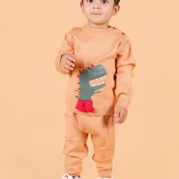 MAMA AND PEACHES Unisex Kids Printed T-shirt with Trousers-45