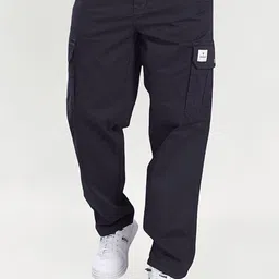 DIVISIVE Men Relaxed Straight Leg Easy Wash Cargos Trousers-picture-16