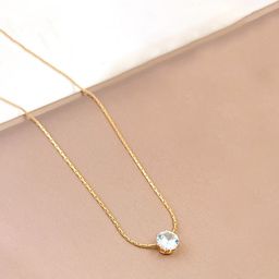 Designs & You Gold-Plated Stainless Steel Oval Pendant With Chain-picture-7