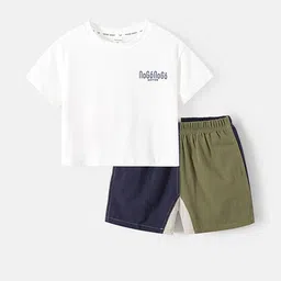 LULU & SKY Boys Printed Round Neck Top With Shorts-picture-43