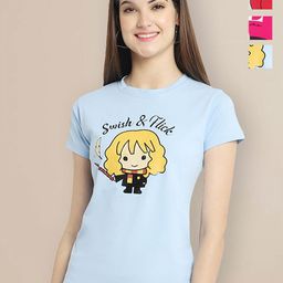 Metronaut Women Pack of 3 Graphic Printed Round Neck Cotton T-shirts-image-94