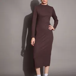 SASSAFRAS BASICS Bodycon Midi Dress-image-71