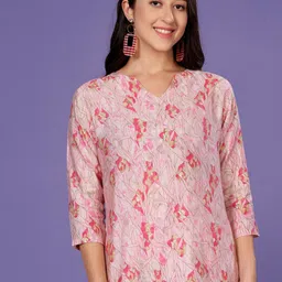 Vegles Printed Tunic With Trouser Co-Ords-image-70