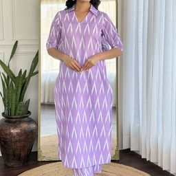 Anni Designer Women Shirt Collar Kurta with Trouser-image-97