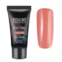 Poly Gel Quick Building Professional Nail Art Polish 30 ml - Deep Nude 06-image-69