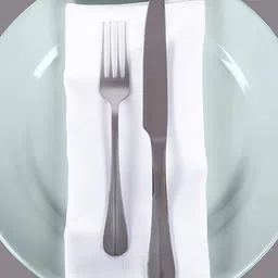 FOVEROS White 8 Pieces Cotton Square Dinner Table Napkins-image-8
