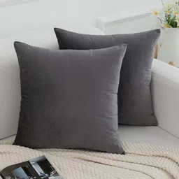 RRC Grey 2 Pieces Square Cushion Covers-image-80