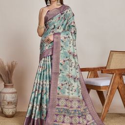 DIVASTRI Floral Zari Banarasi Saree-image-53