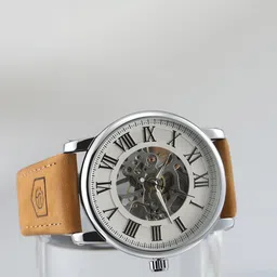 FORSINING Men Round Dial & Leather Straps Analogue Watch FSG8051M3S15-image-71