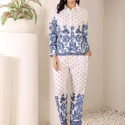TSM Women Floral Printed Comfort Easy Wash Trousers-image-17