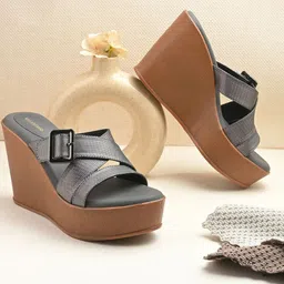 Valentino Women Solid Wedge Heels-picture-9