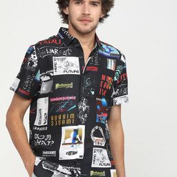 Highlander Mens Printed Slim Fit Shirt-image-74