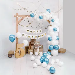 Special You 37-Pcs White & Blue Festive Decor-13